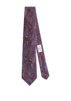 ETRO paisley jacquard tie - Red