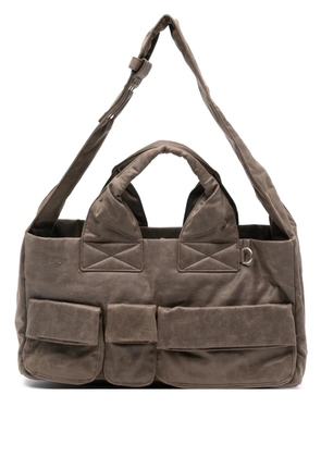 Open YY Venti double-handle messenger bag - Brown