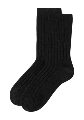 Swedish Stockings ribbed bodil socks - Black