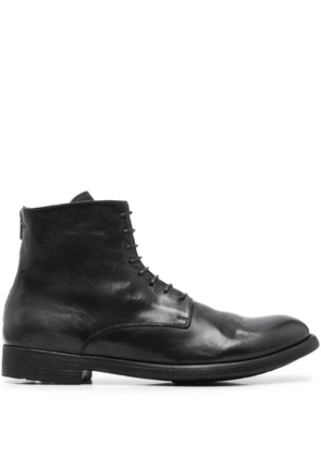 Officine Creative Hive 016 lace-up zip-fastening boots - Black