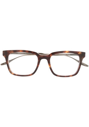 Barton Perreira tortoiseshell square-frame glasses - Brown