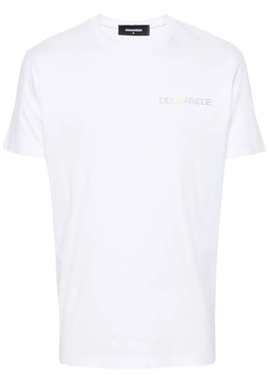 DSQUARED2 logo-print cotton T-shirt - White