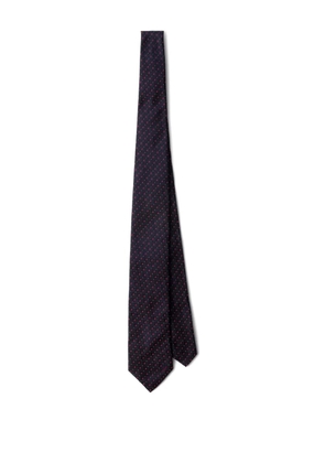 Prada patterned silk tie - Blue