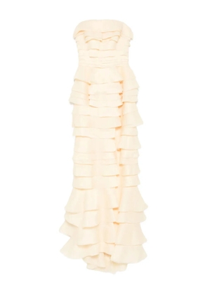 Saiid Kobeisy layered organza dress - Yellow