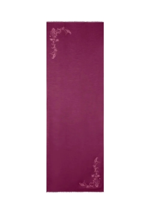 ETRO paisley-print cashmere scarf - Purple