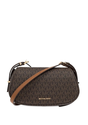 Michael Michael Kors Lydia monogram shoulder bag - Brown