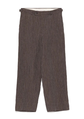 CALMLENCE no pleated wide-leg trousers - Brown