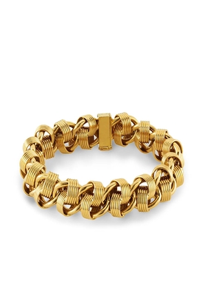 Pragnell Vintage 1980s 18kt yellow gold fancy link bracelet