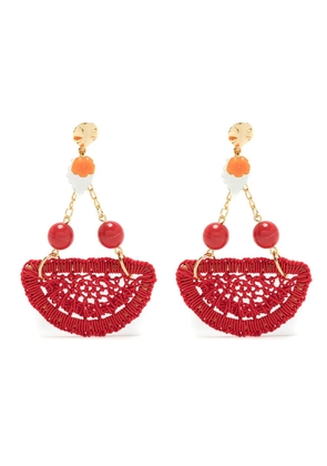 Amir Slama Bijoux crochet earrings - Red