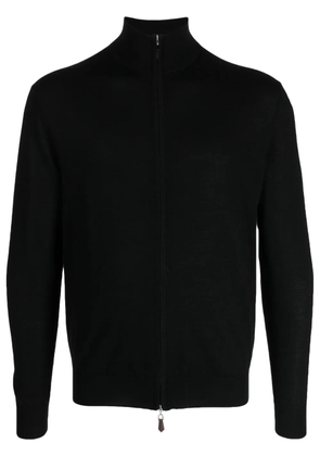 N.Peal The Hyde zip-fastening cardigan - Black