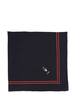 Vintage Gritti silk scarf - Blue