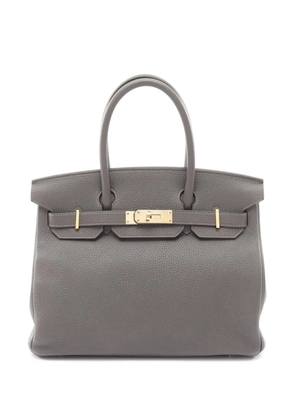 Hermès Pre-Owned 2021 Taurillon Clemence Birkin Retourne 30 handbag - Grey