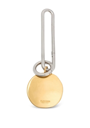 Jil Sander round-pendant keyring - Silver
