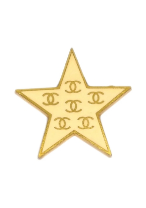 CHANEL Pre-Owned 2001 star-motif brooch - Gold