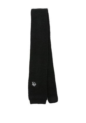 Christian Dior Pre-Owned 1980 knitted tie - Black
