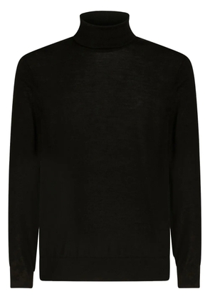 ETRO roll-neck cashmere-silk blend jumper - Black