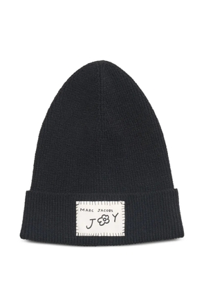 Marc Jacobs logo-patch beanie - Black