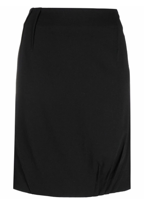 Christian Dior Pre-Owned 2006 dart-detailing high-waisted skirt - Black