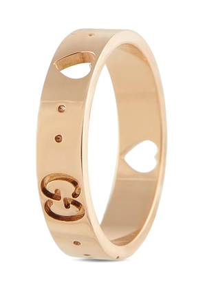 Gucci Pre-Owned 18K rose gold Icon heart ring - Pink