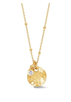 DOWER AND HALL hammered disc sapphire necklace - Gold