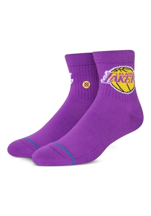 Stance lakers-logo ankle socks - Purple