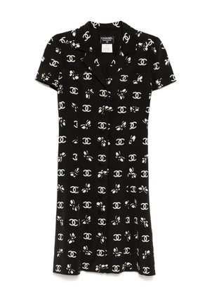 CHANEL Pre-Owned 1997 short-sleeved dress - Black