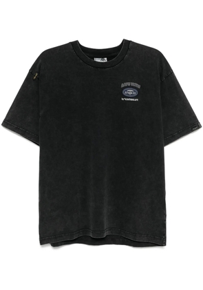 AAPE BY *A BATHING APE® logo-embroidered T-shirt - Black