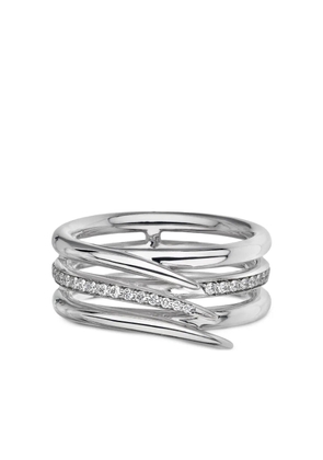 Shaun Leane 18K white gold and palladium Armis diamond ring - Silver
