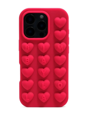 Bimba y Lola heart-embellished iPhone 15 case - Red