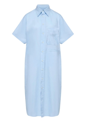 MM6 Maison Margiela cotton shirt dress - Blue