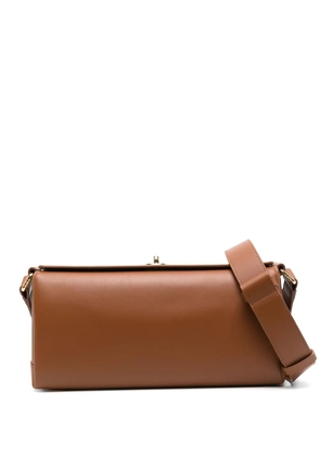 Plan C leather shoulder bag - Brown