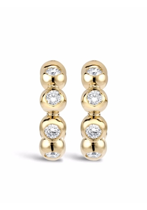 Pragnell 18kt yellow gold Bohemia diamond hoop earrings
