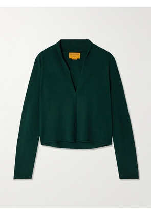 Guest In Residence - Stealth Cashmere Cardigan - Green - x small,small,medium,large,x large