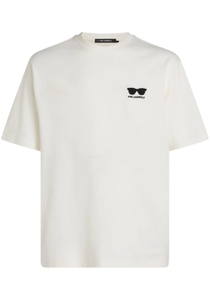 Karl Lagerfeld logo print t-shirt - White