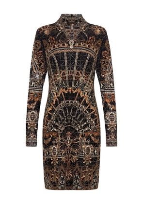 Camilla Masked Moonlight knitted mini dress - Black