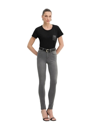 LIU JO mid-rise skinny trousers - Grey