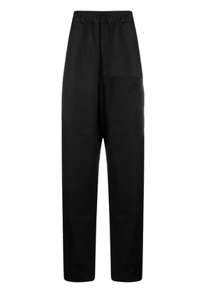 Jil Sander elasticated waist wide-leg trousers - Black