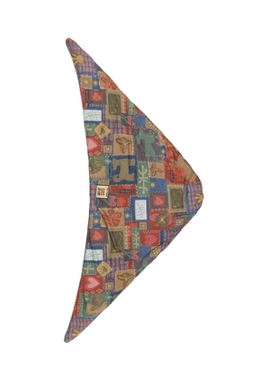 Bimba y Lola patchwork-print scarf - Neutrals