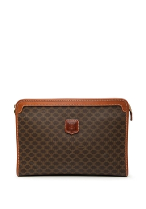 Celine Pre-Owned 2006 Macadam Coated Canvas clutch bag - Brown