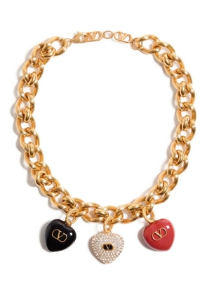 Valentino Garavani heart charm gold-tone necklace