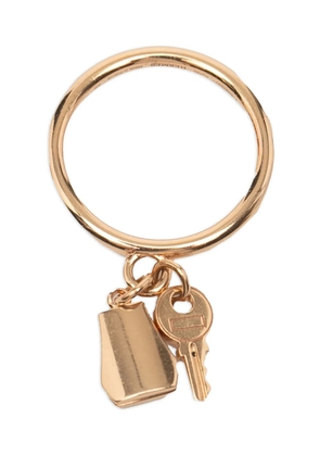 Hermès Pre-Owned 2015-2025 18K Rose Gold Kelly Clochette ring - Pink