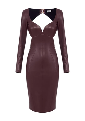 Elisabetta Franchi cut-out maxi dress - Brown
