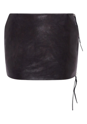 16Arlington Adu zip-detail mini skirt - Black