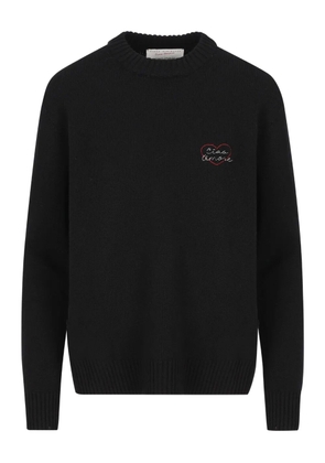 Giada Benincasa x Franz Kraler Heartbeat cashmere sweater - Black