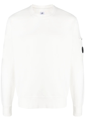 C.P. Company Lens-detail cotton sweatshirt - White
