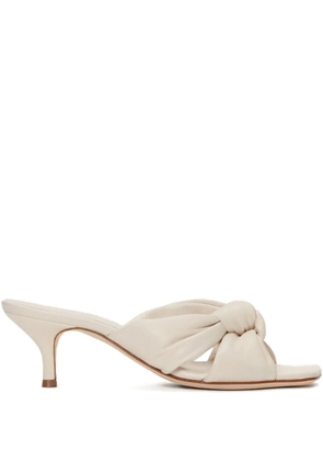 Fabiana Filippi knot-detail leather sandals - Neutrals