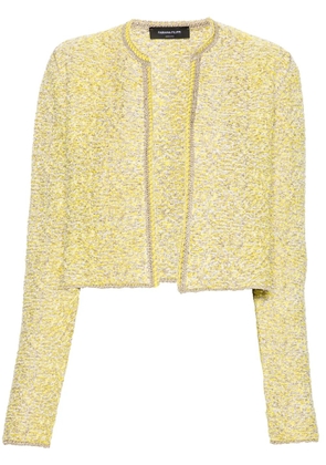 Fabiana Filippi marl-knit open-front cardigan - Yellow