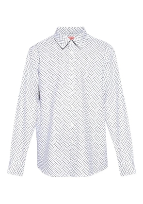 Kenzo geometric-pattern shirt - White