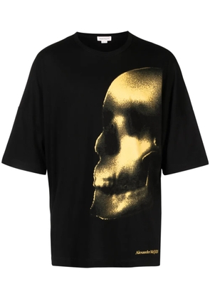 Alexander McQueen Skull-print cotton T-shirt - Black