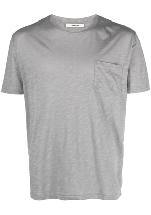 Zadig&Voltaire Stockholm flocked-skull cotton T-shirt - Grey